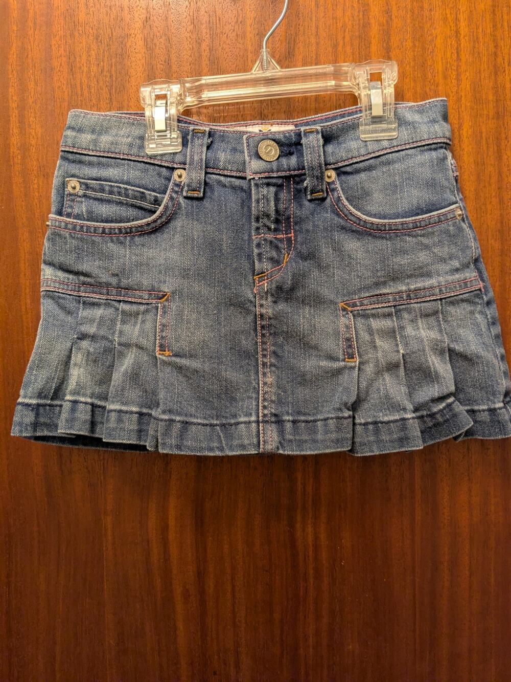 Juicy Couture Girls Denim Skirt Size 7 NWT